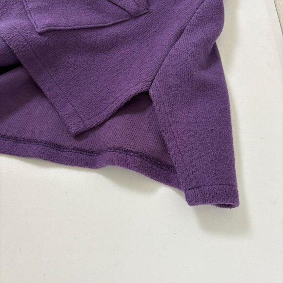 FH Clothing Co Button Front Shirt Shacket Size M Purple Cotton Pockets USA - Picture 13 of 13